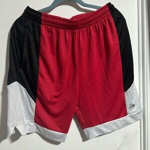 Red, Black and White Shorts